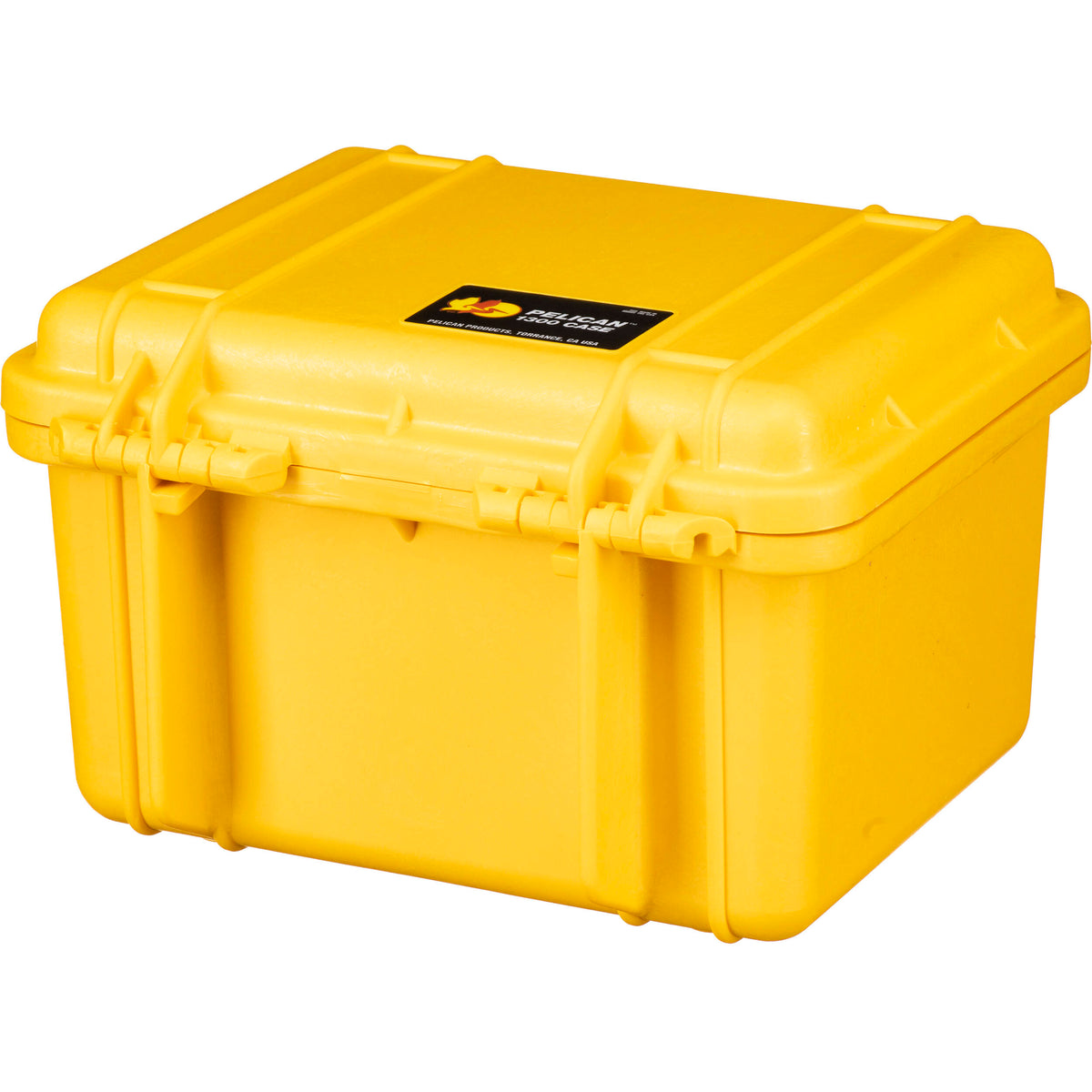 Estuche Rígido Pelican 1300 sin interior (Amarillo) - detalle