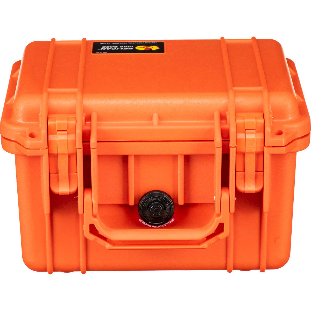 Estuche Rígido Pelican 1300 sin interior (Naranja) - vista frontal