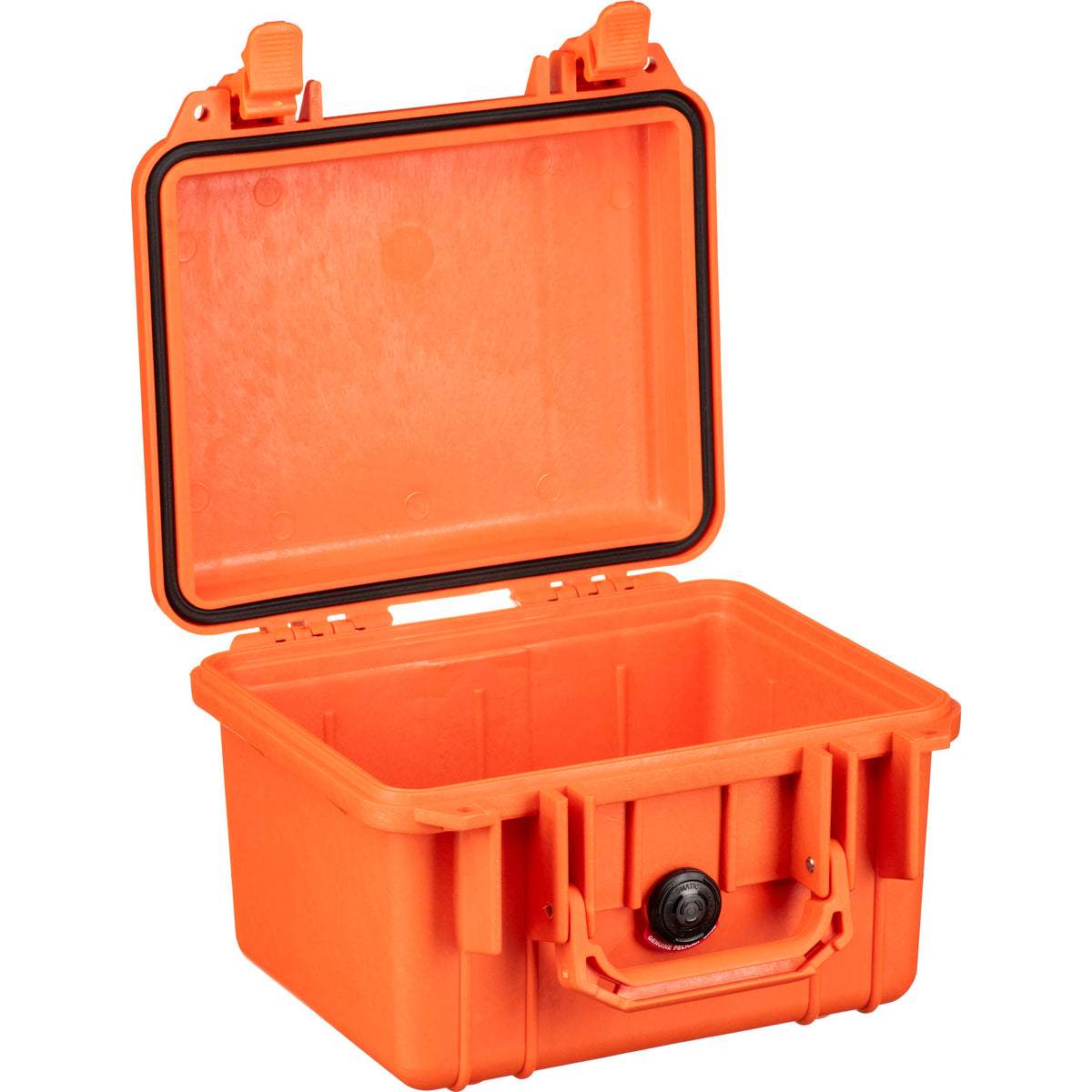 Estuche Rígido Pelican 1300 sin interior (Naranja) - vista lateral
