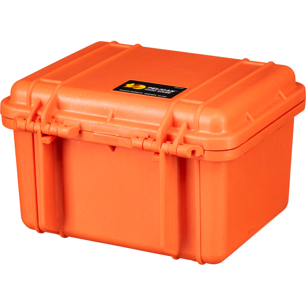 Estuche Rígido Pelican 1300 sin interior (Naranja) - detalle