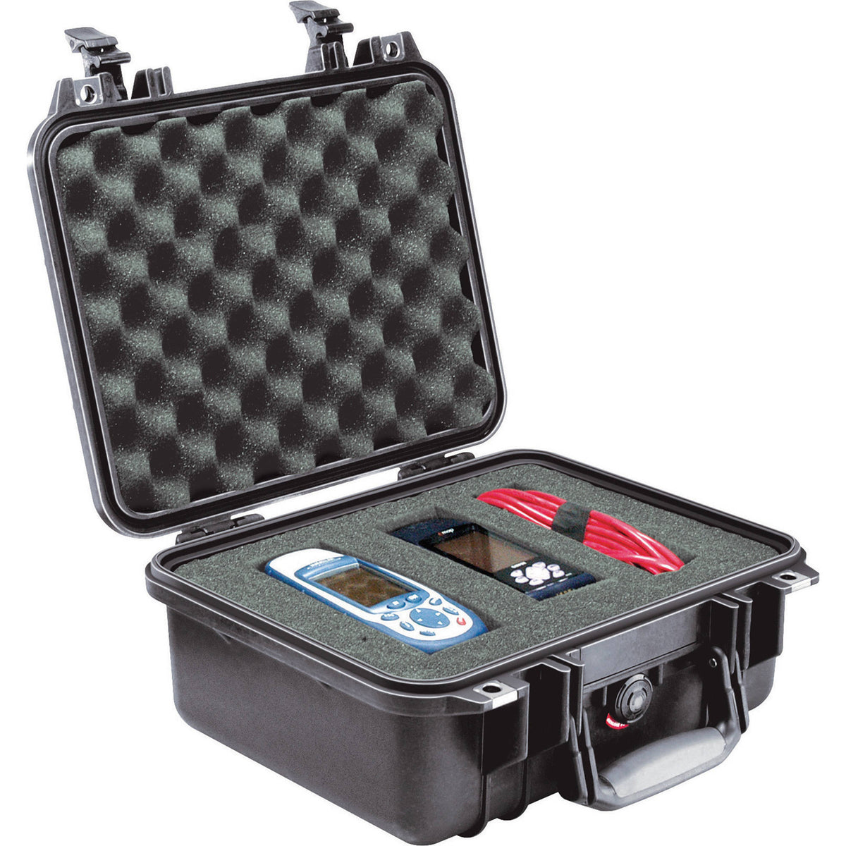 Estuche Rígido Pelican 1400 con espuma (Naranja) - contenido de la caja