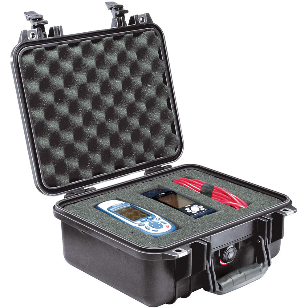 Estuche Rígido Pelican 1400 Protector con espuma (Negro) - vista frontal