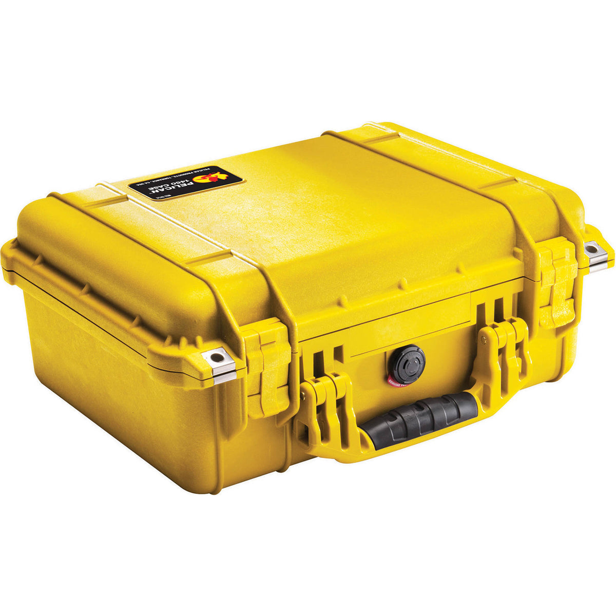 Estuche Rígido Pelican 1450 con espuma (Amarillo) - vista frontal