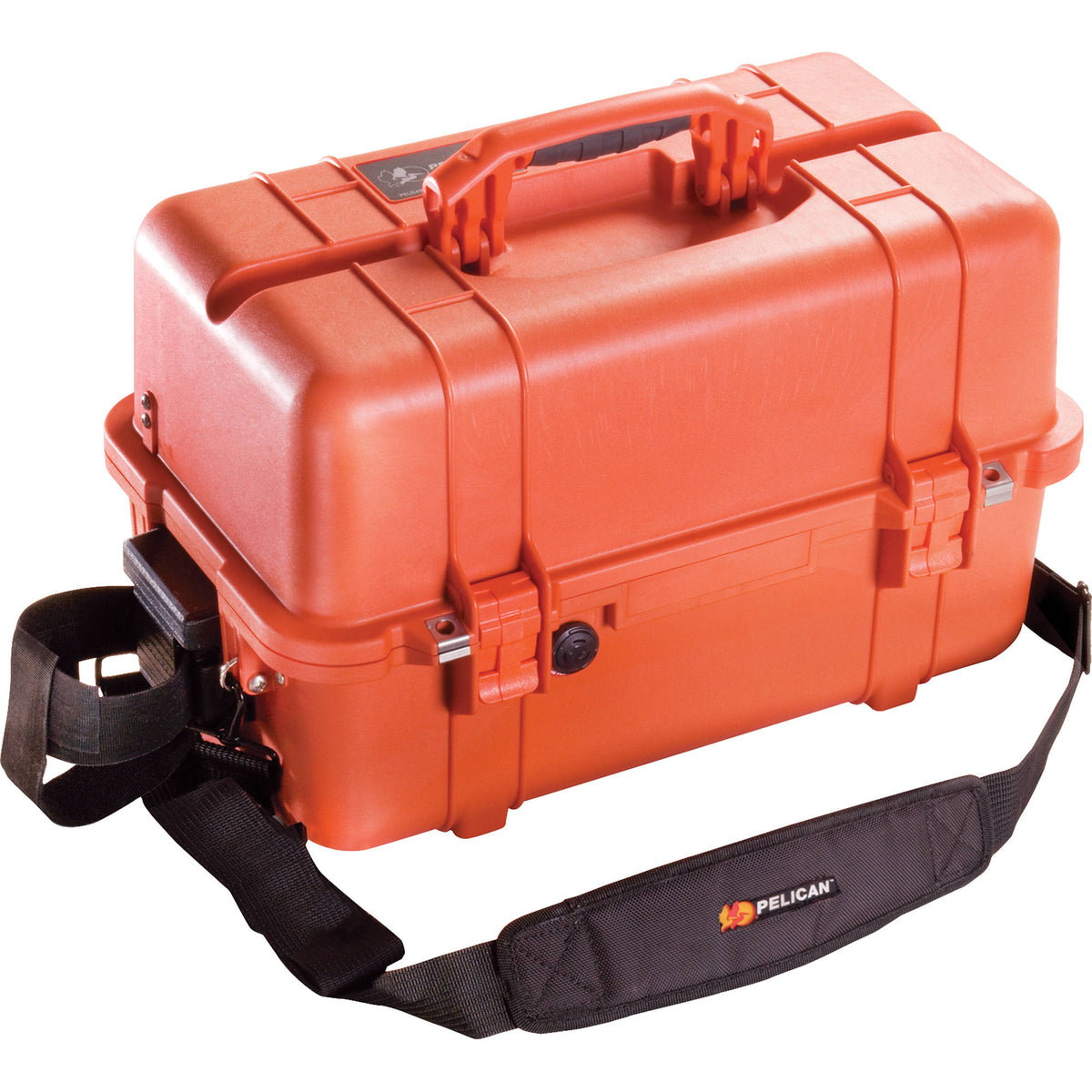 Estuche Rígido Pelican 1460EMS con EMS Organizer/juego de divisores (Naranja) - vista frontal