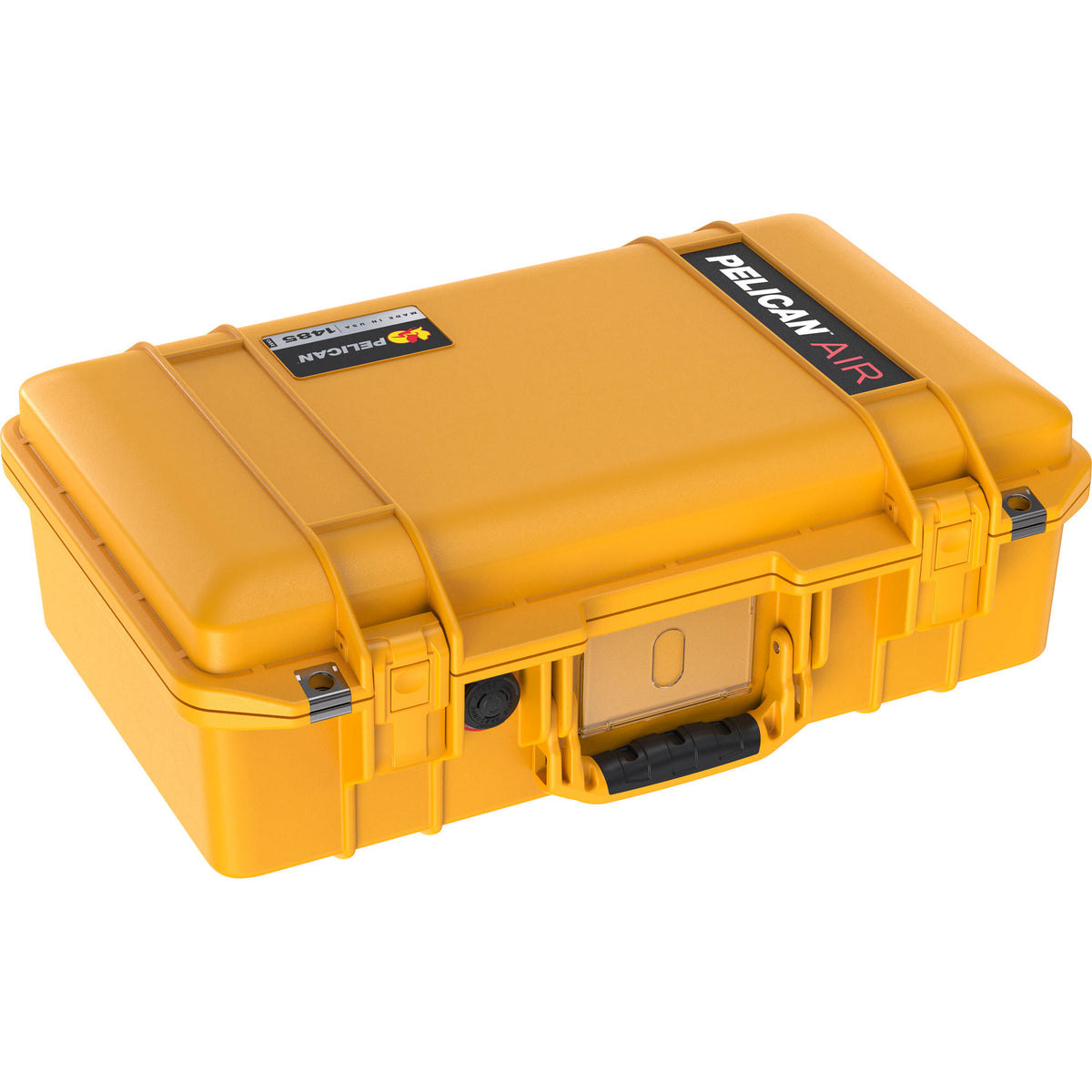 Estuche Rígido Pelican 1485AirNF Hard Carry con Liner, sin interior (Amarillo) - vista frontal