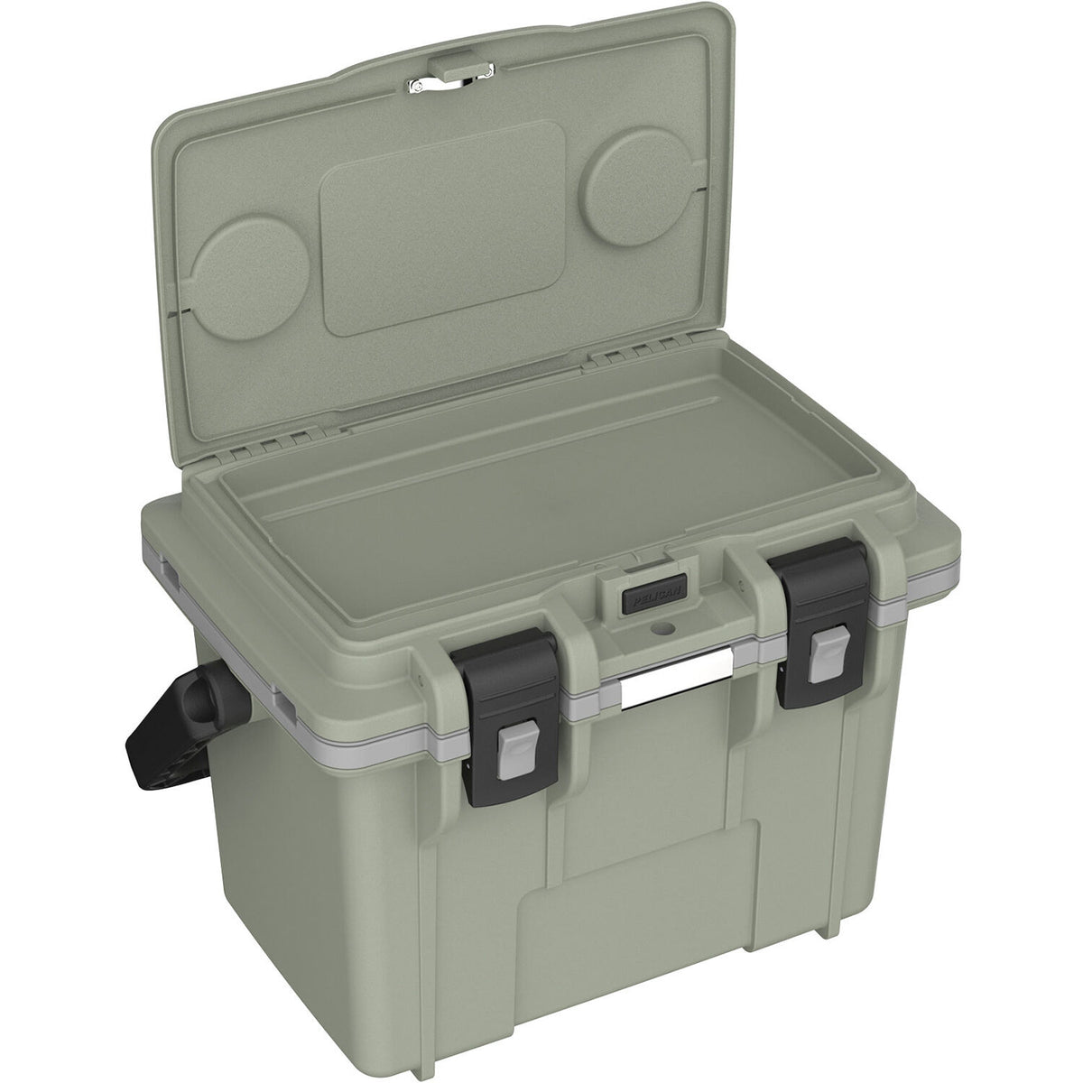 Estuche Rígido Pelican 14QT Personal Cooler (Sage Verde / Gris) - vista trasera