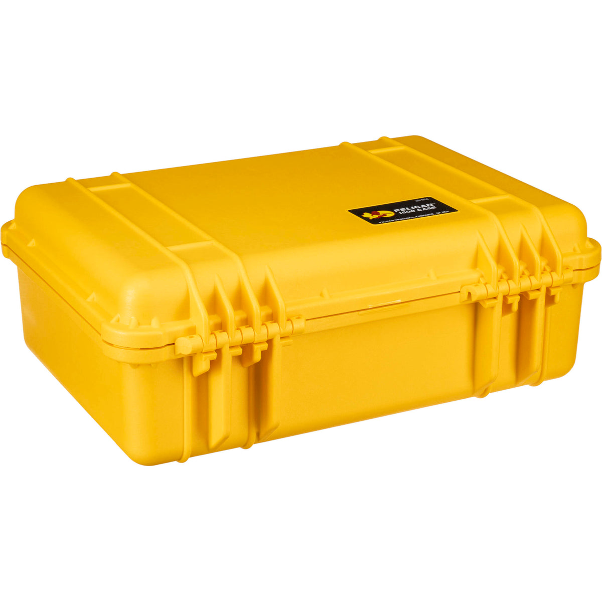 Estuche Rígido Pelican 1500NF sin espuma (Amarillo) - contenido de la caja