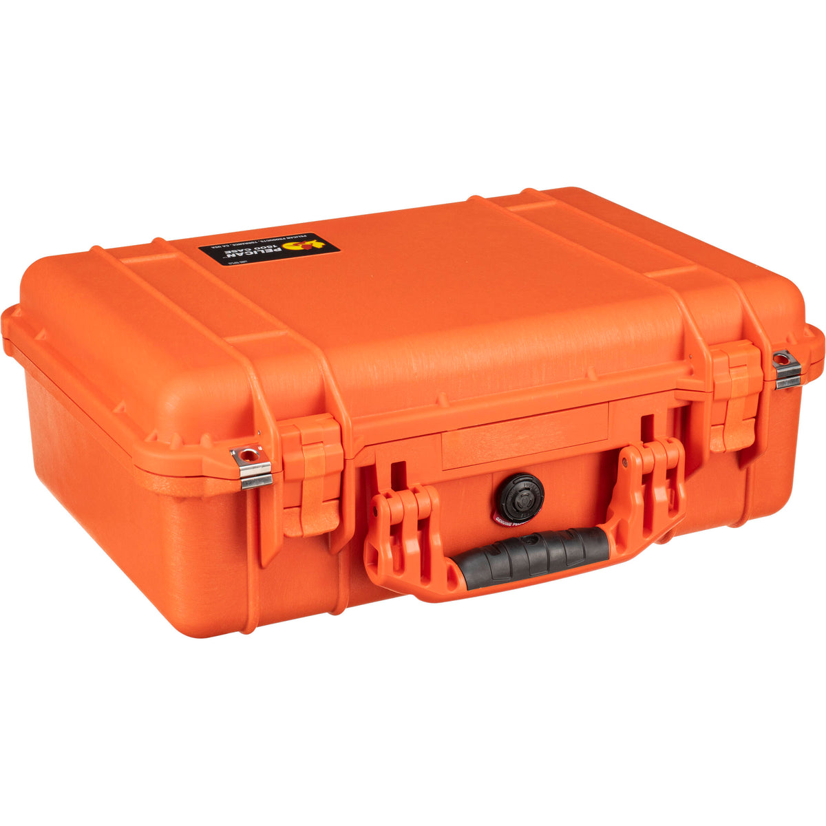 Estuche Rígido Pelican 1500NF sin interior (Naranja) - detalle