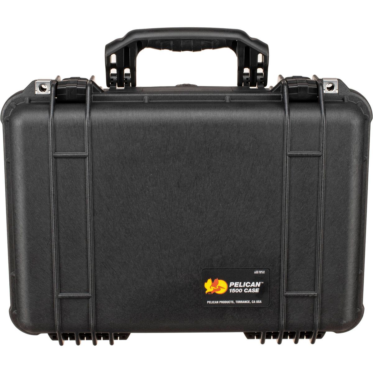 Estuche Rígido Pelican 1500NF sin interior (Negro) - vista frontal