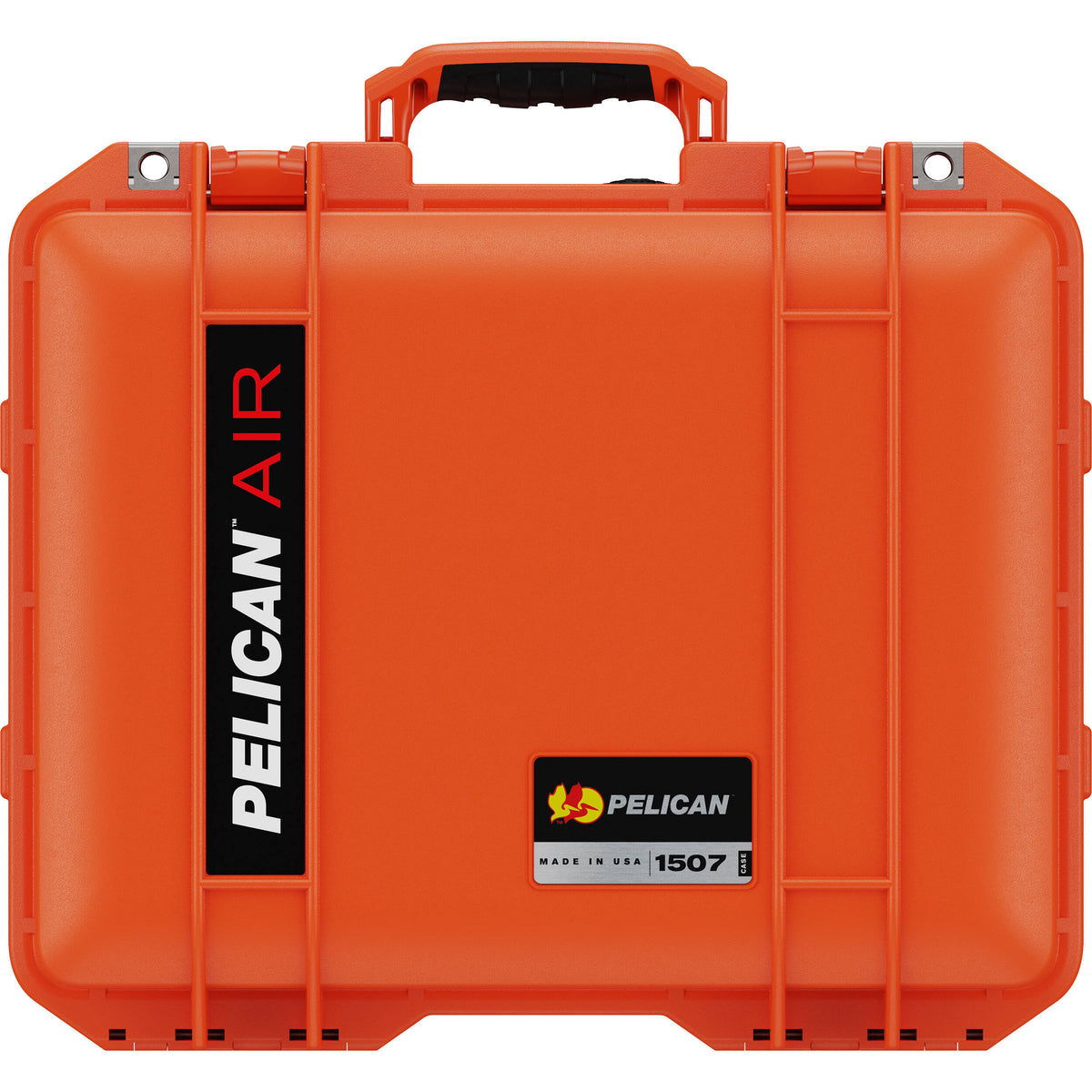 Estuche Rígido Pelican 1507AirWF con inserto de espuma y forro (Naranja) - vista trasera