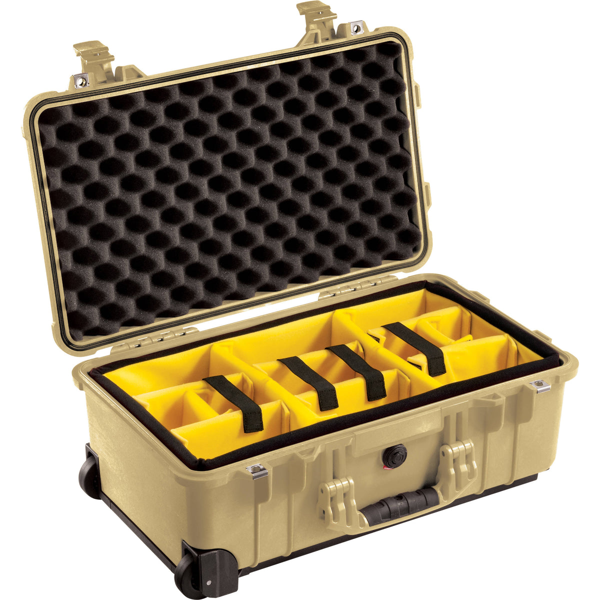Estuche Rígido Pelican 1510 Carry On con Amarillo y Negro juego de divisores (Desert Beige) - vista principal