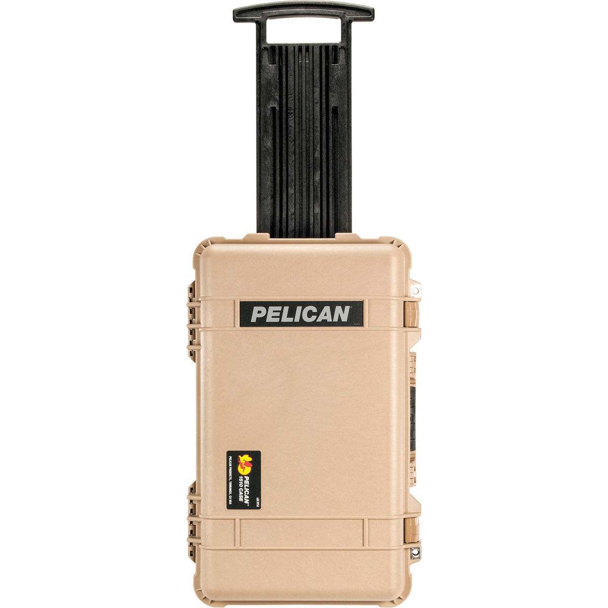 Estuche Rígido Pelican 1510 Carry On con Amarillo y Negro juego de divisores (Desert Beige) - puertos y conexiones