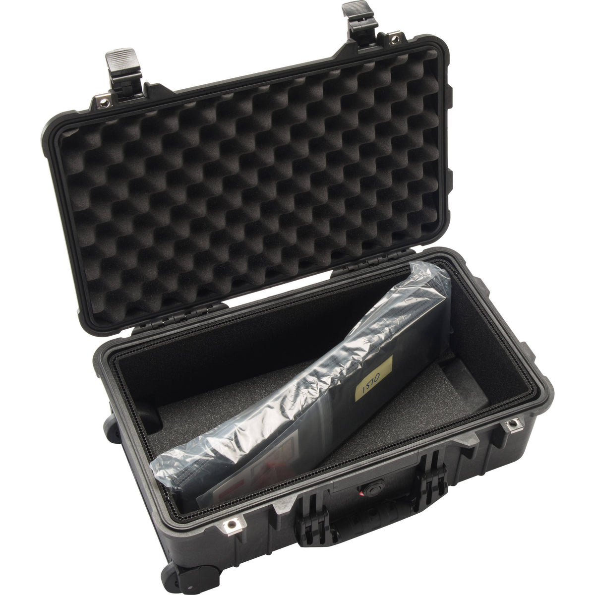 Estuche Rígido Pelican 1510 Protector con divisores TrekPak (Negro) - vista frontal