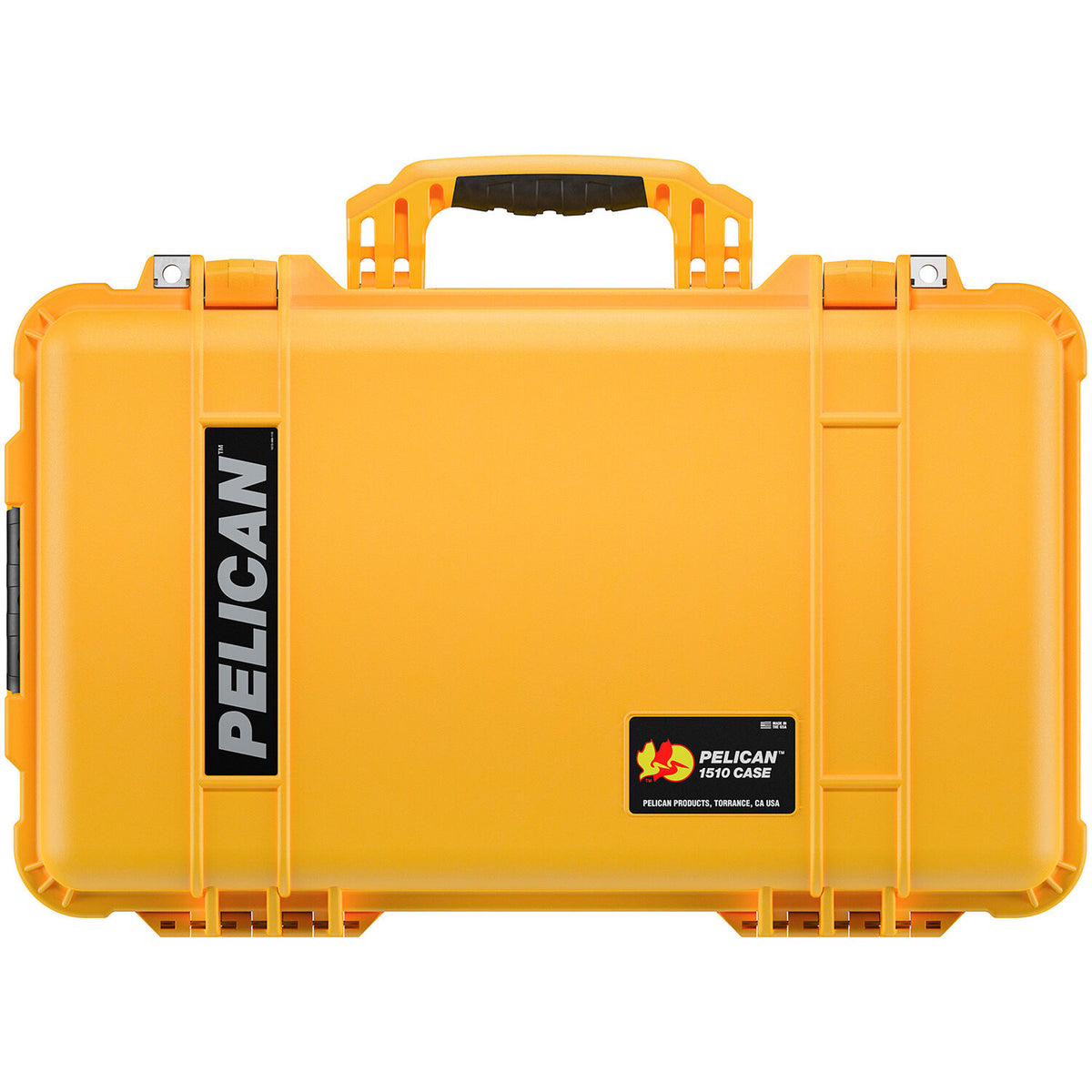 Estuche Rígido Pelican 1510 Protector con espuma Interior (Amarillo) - vista trasera