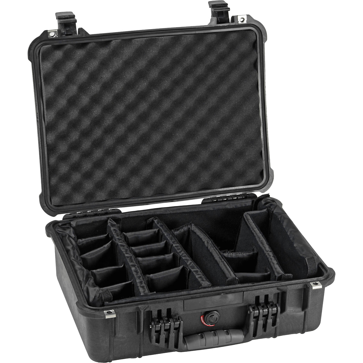Estuche Rígido Pelican 1524 Waterproof 1520 con divisores acolchados (Negro) - vista principal