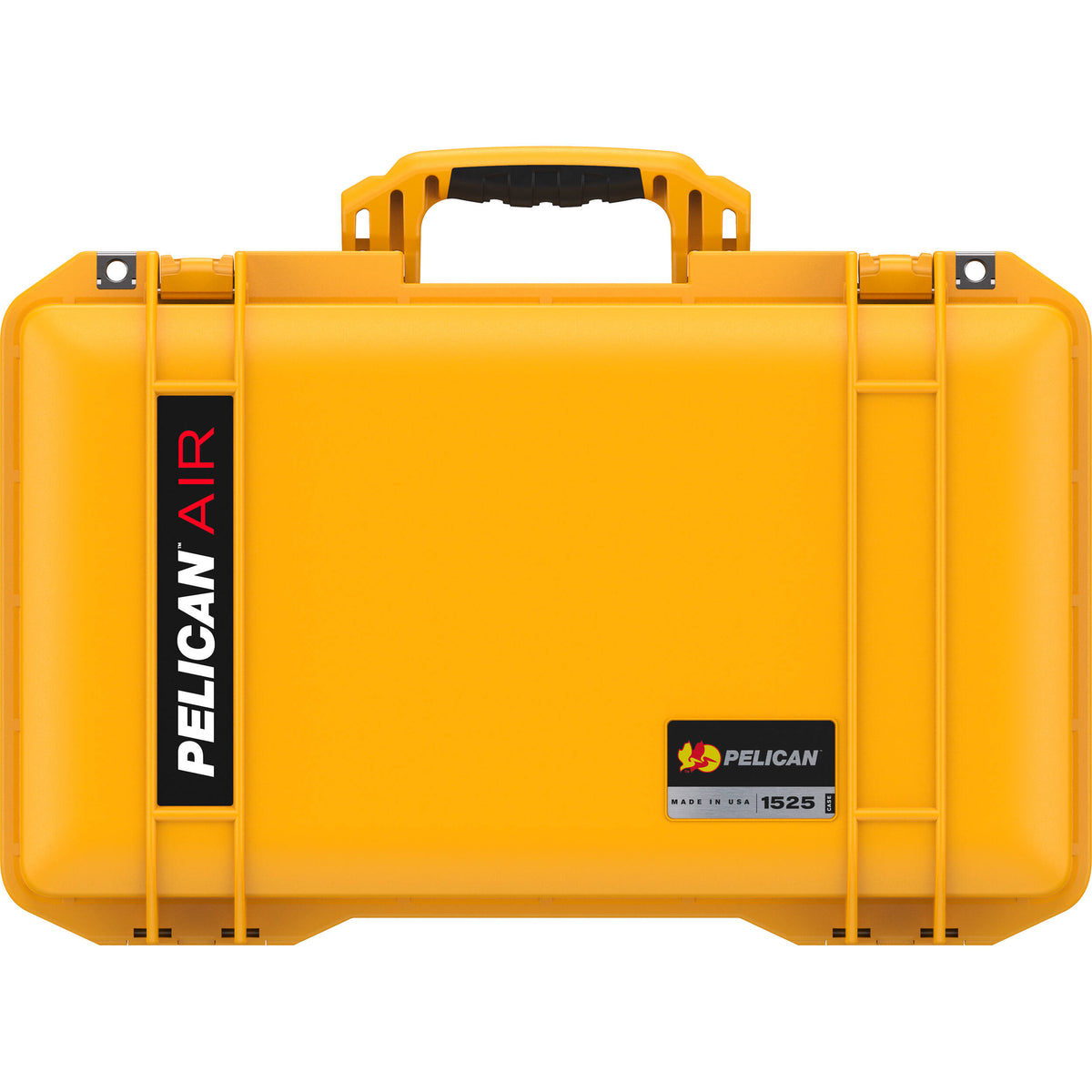 Estuche Rígido Pelican 1525AirNF Hard Carry con Liner, sin interior (Amarillo) - vista frontal