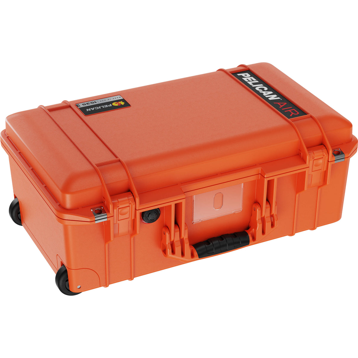 Estuche Rígido Pelican 1535AirNF de cabina con ruedas (Naranja, 26.9L) - vista frontal