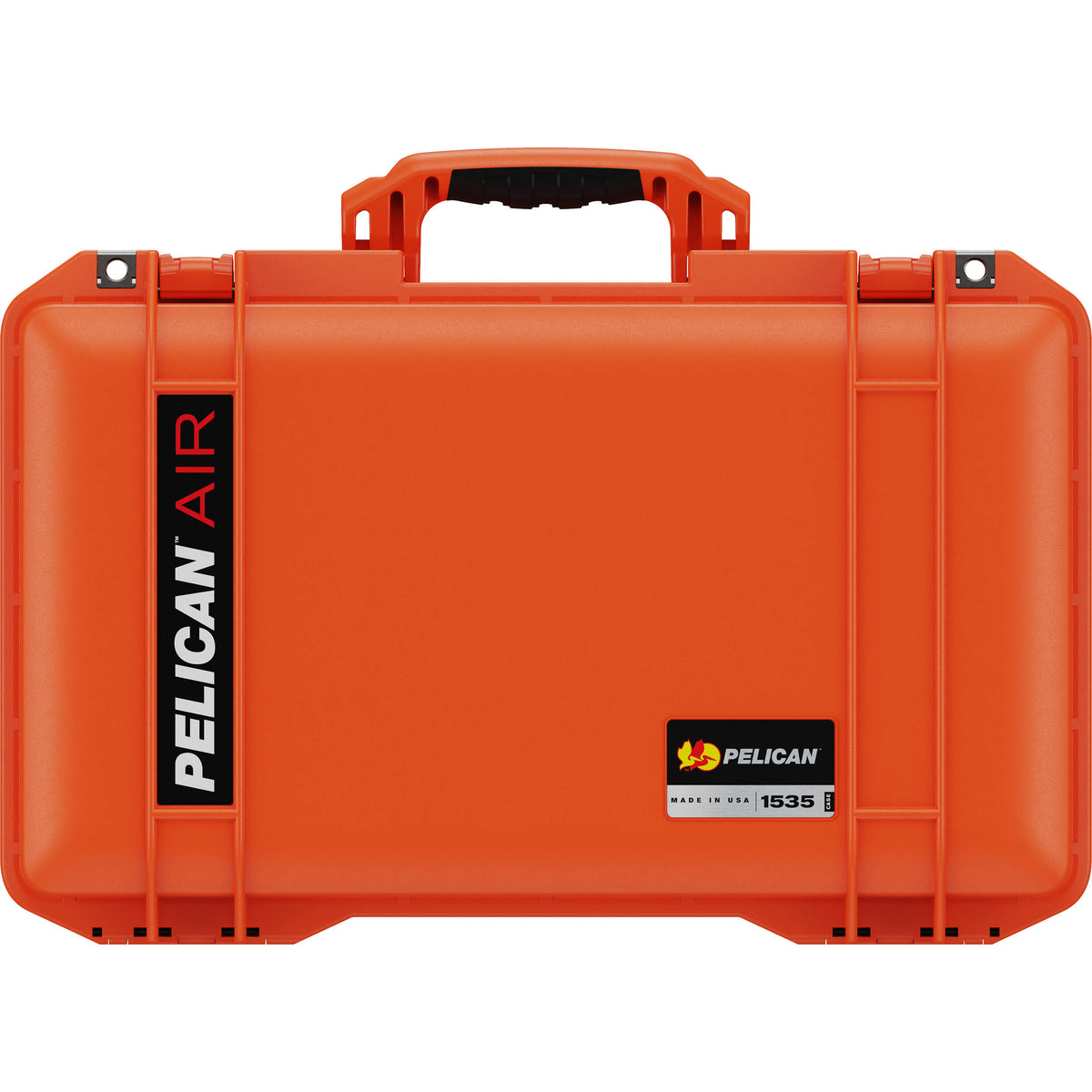 Estuche Rígido Pelican 1535AirNF de cabina con ruedas (Naranja, 26.9L) - vista trasera