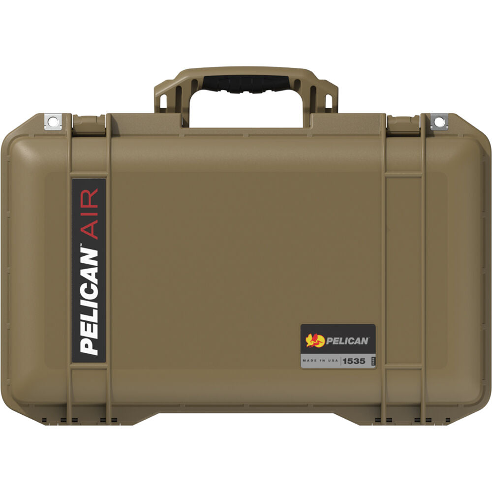 Estuche Rígido Pelican 1535AirWF de cabina con ruedas con espuma (Beige) - vista trasera
