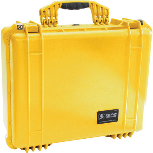 Estuche Rígido Pelican 1550NF sin interior (Amarillo) - vista frontal