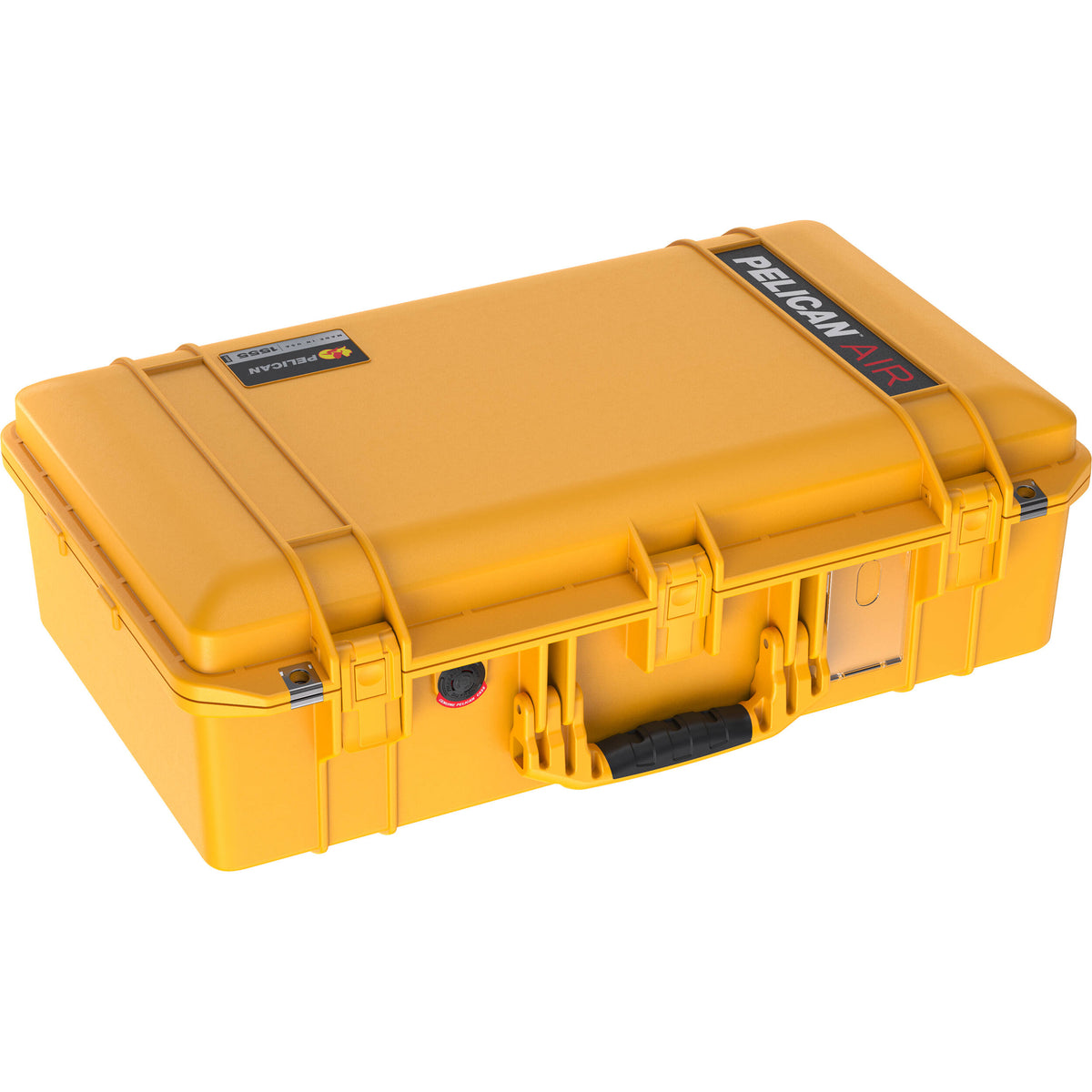 Estuche Rígido Pelican 1555AirNF Hard Carry con Liner, sin interior (Amarillo) - vista frontal