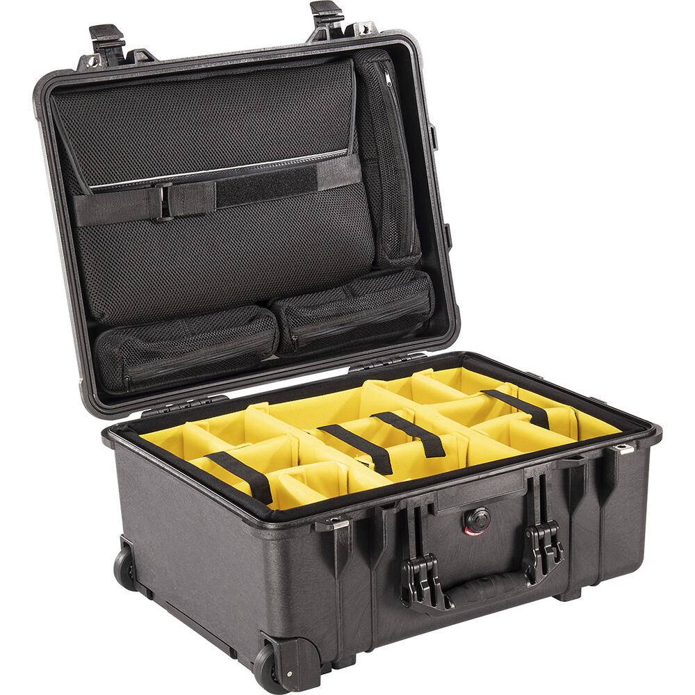 Estuche Rígido Pelican 1560SC Studio (Negro con divisores Amarillo) - vista principal