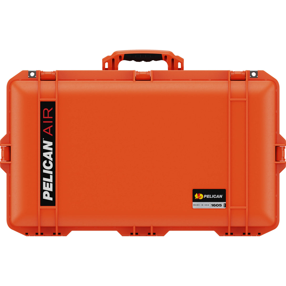 Estuche Rígido Pelican 1605AirNF Hard Carry con Liner, sin interior (Naranja) - vista trasera