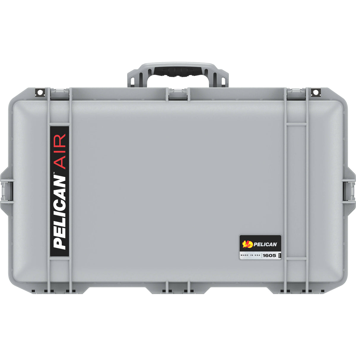 Estuche Rígido Pelican 1605AirNF Hard Carry con Liner, sin interior (Plateado) - vista trasera