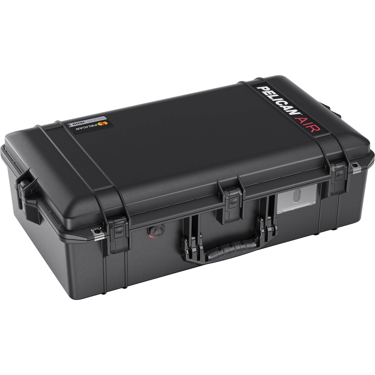 Estuche Rígido Pelican 1605AirTP Hard Carry con divisores TrekPak inserto (Negro) - vista frontal