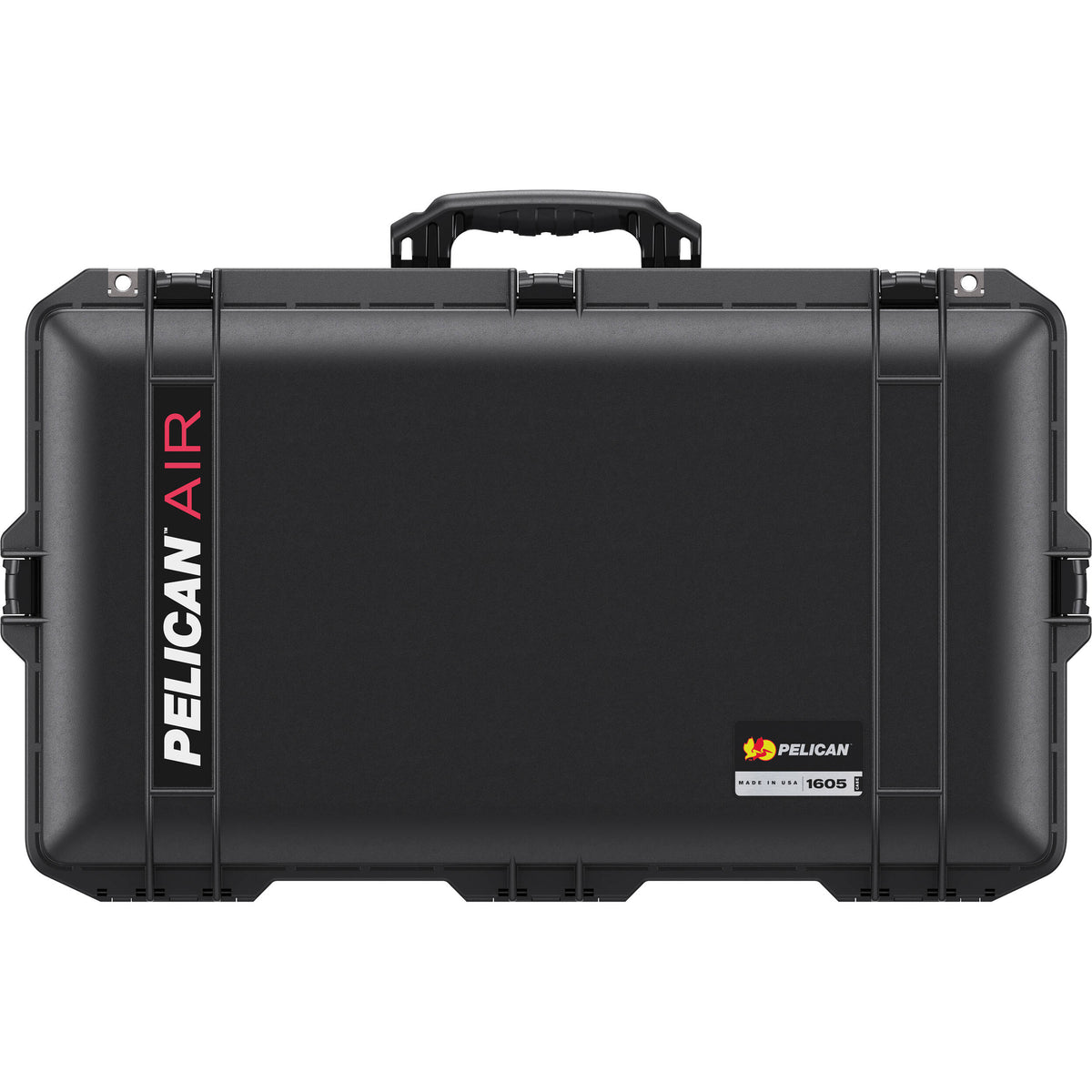 Estuche Rígido Pelican 1605AirTP Hard Carry con divisores TrekPak inserto (Negro) - vista trasera
