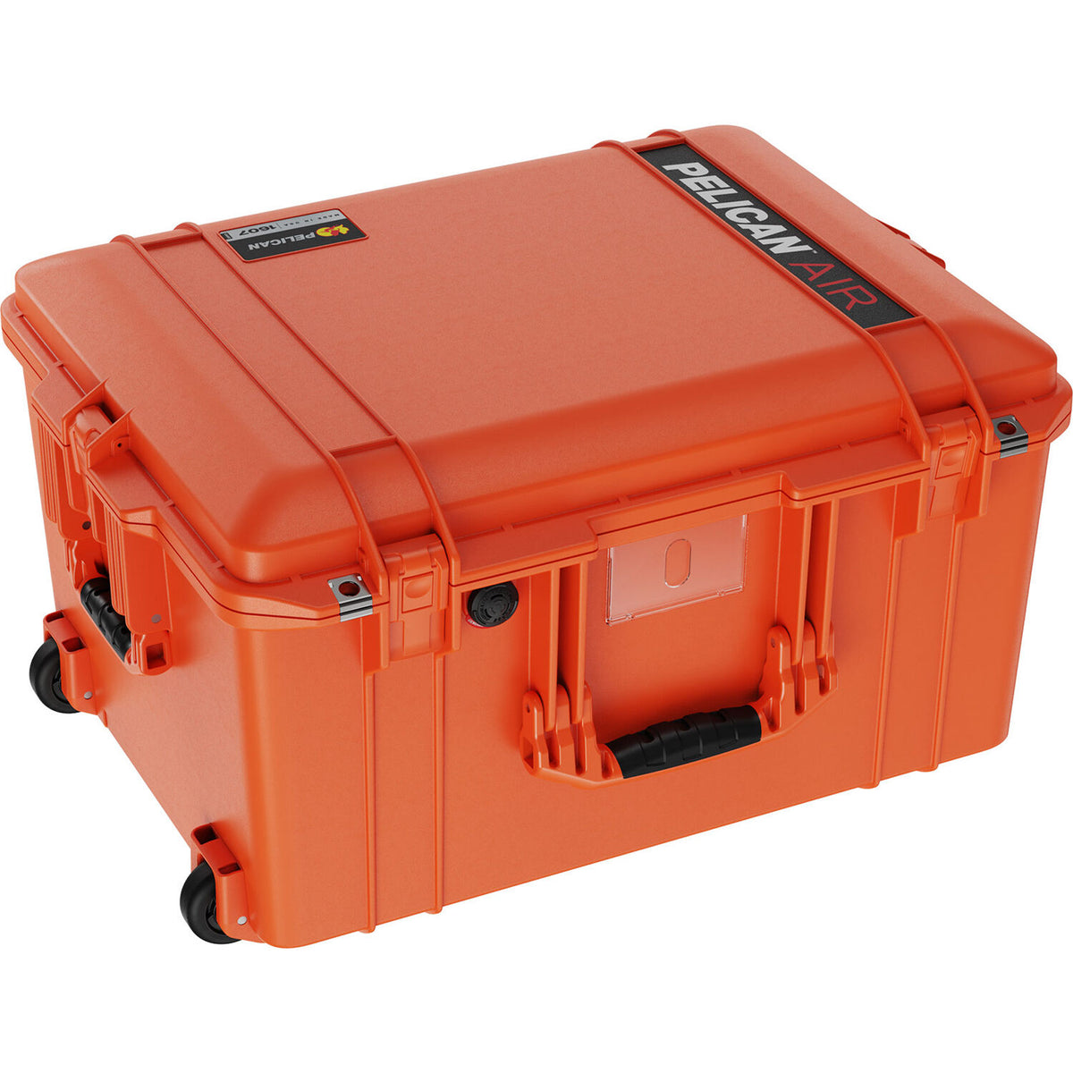 Estuche Rígido Pelican 1607AirWF de cabina con ruedas con espuma (Naranja) - vista frontal
