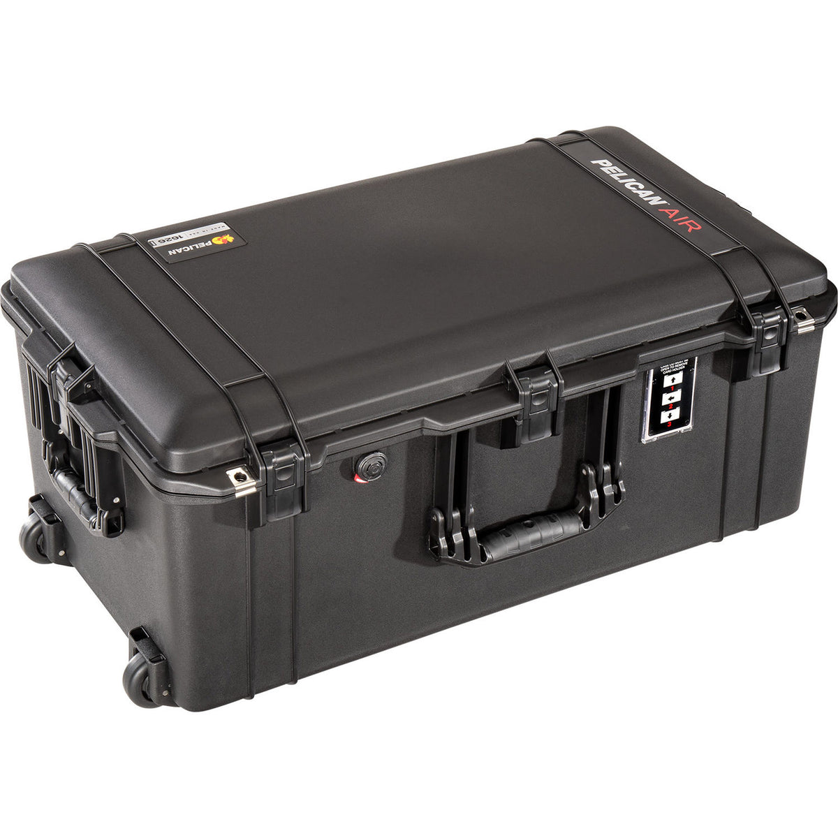 Estuche Rígido Pelican 1626 con ruedas Air sin interior (Negro) - vista trasera