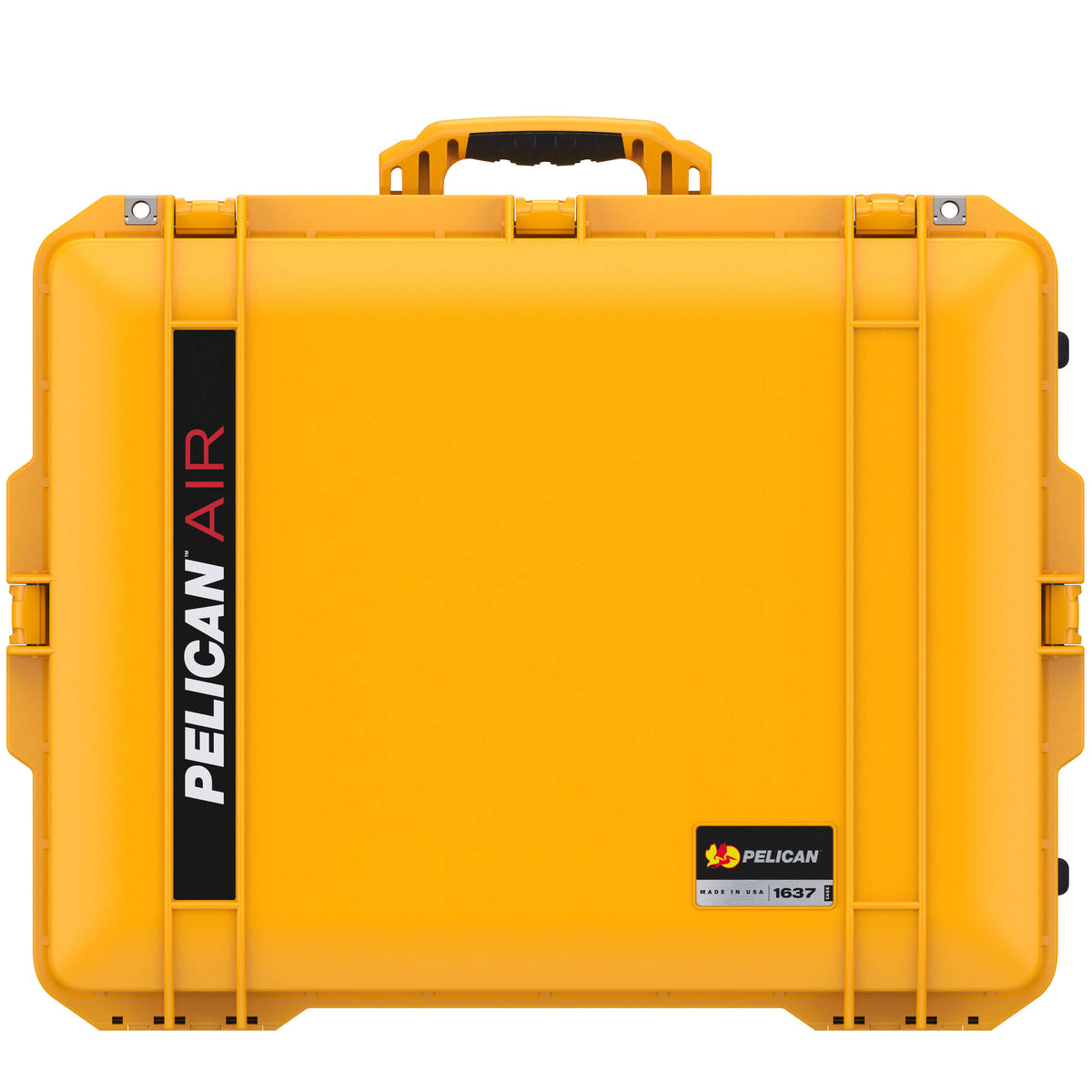 Estuche Rígido Pelican 1637AirWF con ruedas con espuma (Amarillo) - vista trasera