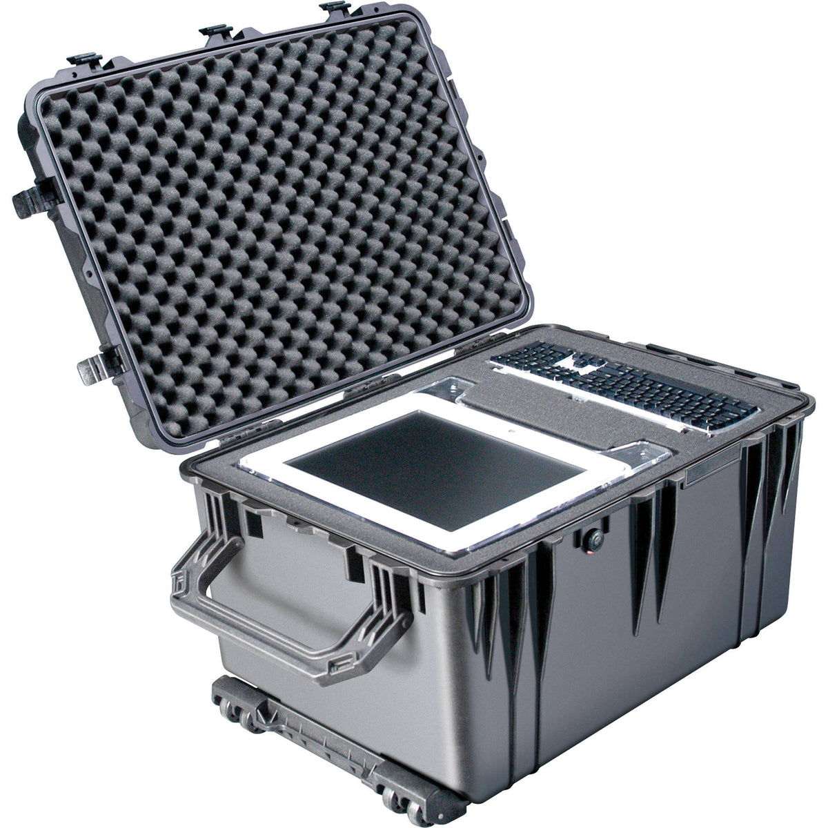 Estuche Rígido Pelican 1660 Protector con Interior espuma (Negro) - vista trasera