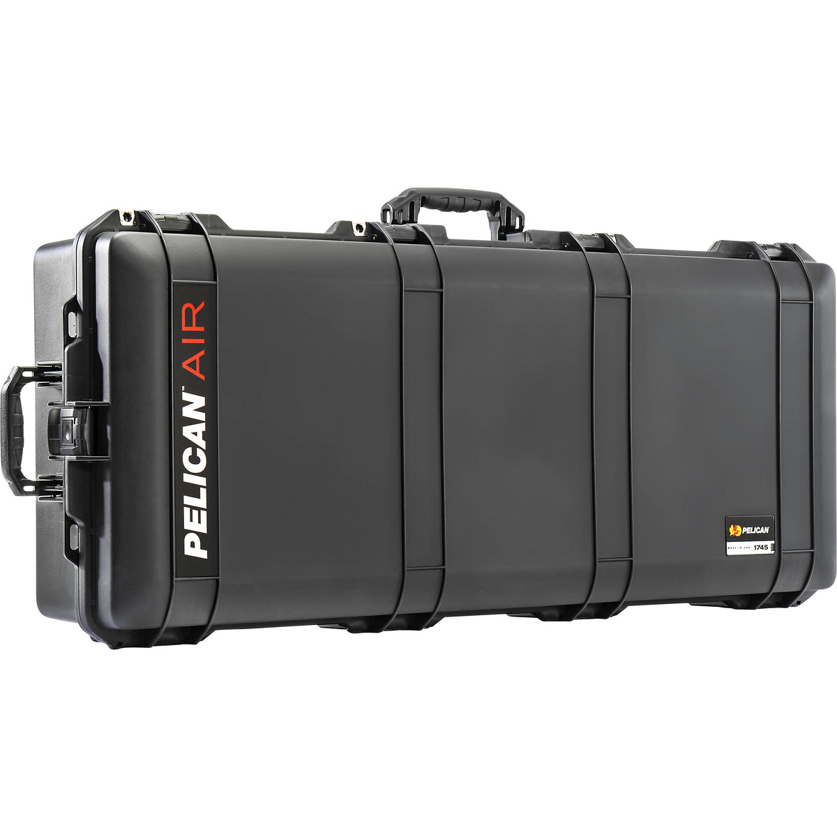 Estuche Rígido Pelican 1745AirWF con ruedas Hard largo con espuma (Negro) - vista frontal