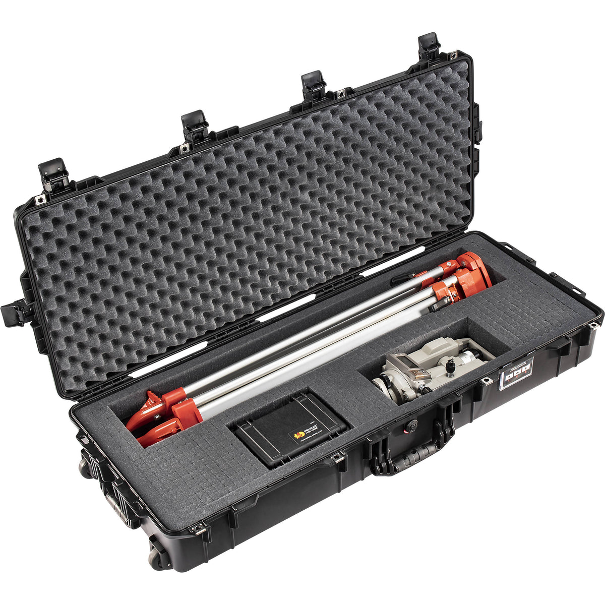 Estuche Rígido Pelican 1745AirWF con ruedas Hard largo con espuma (Negro) - contenido de la caja