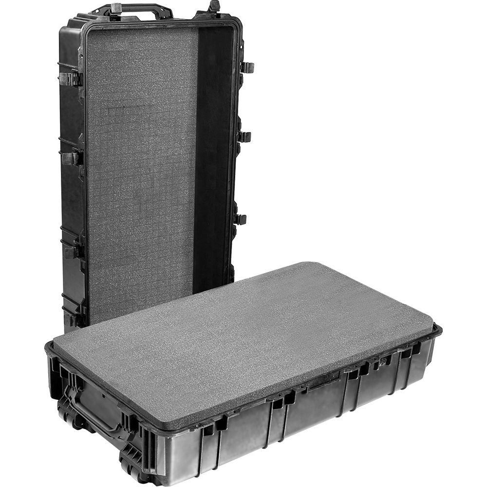Estuche Rígido Pelican 1780T Transport con espuma (Negro) - vista frontal