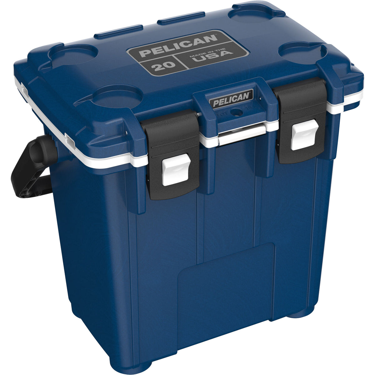 Estuche Rígido Pelican 20QT Elite Cooler (Midnight Azul / Blanco) - vista frontal
