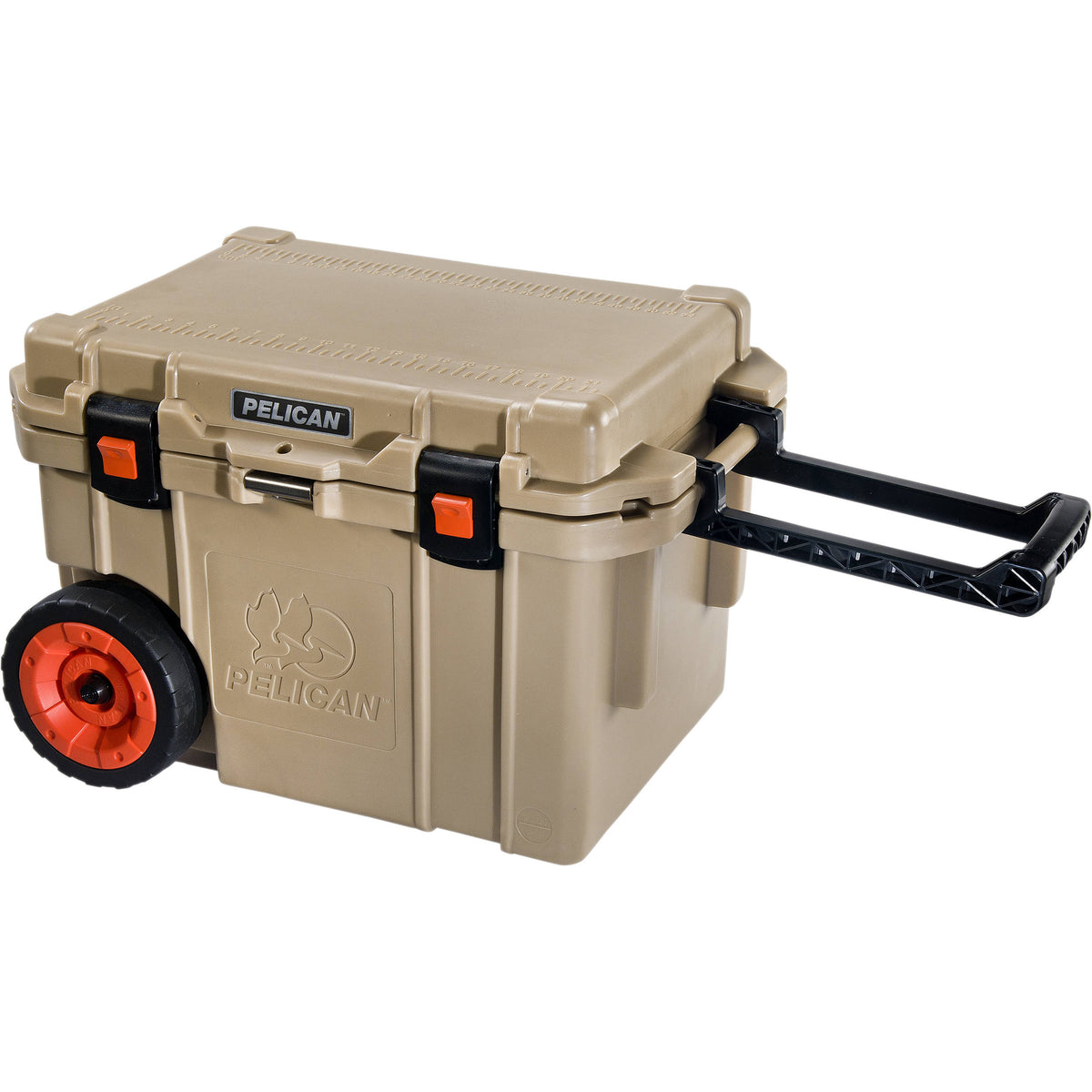 Estuche Rígido Pelican 45QW con ruedas Cooler (Beige) - vista frontal