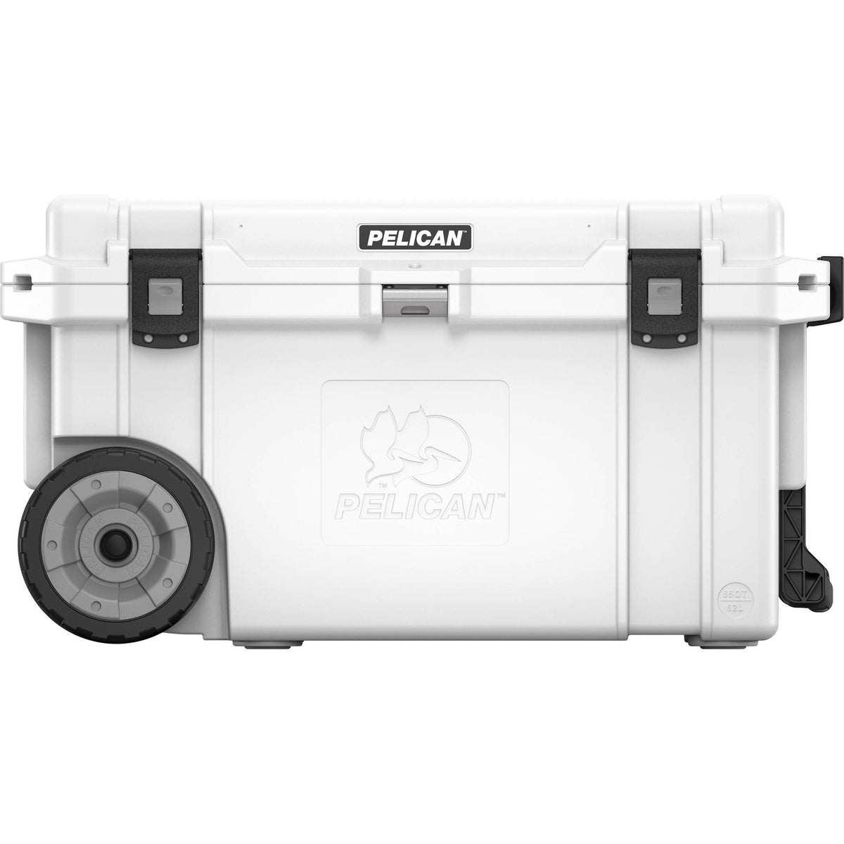Estuche Rígido Pelican 65QW Elite con ruedas Cooler (Blanco) - vista frontal