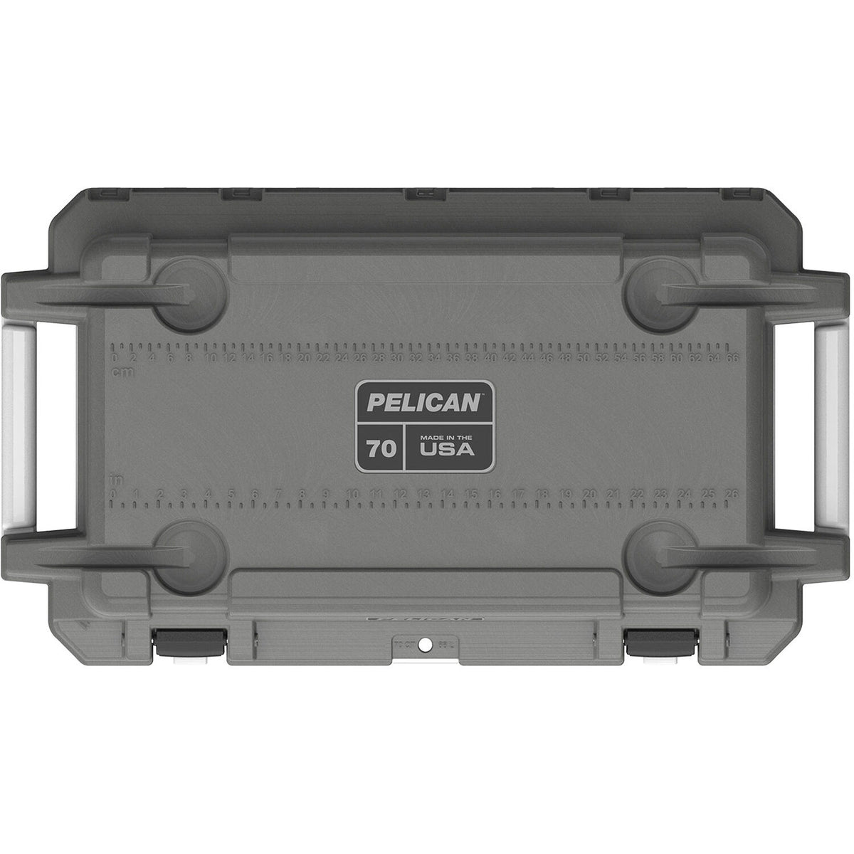Estuche Rígido Pelican 70QT Elite Cooler (Cement Blanco) - vista lateral