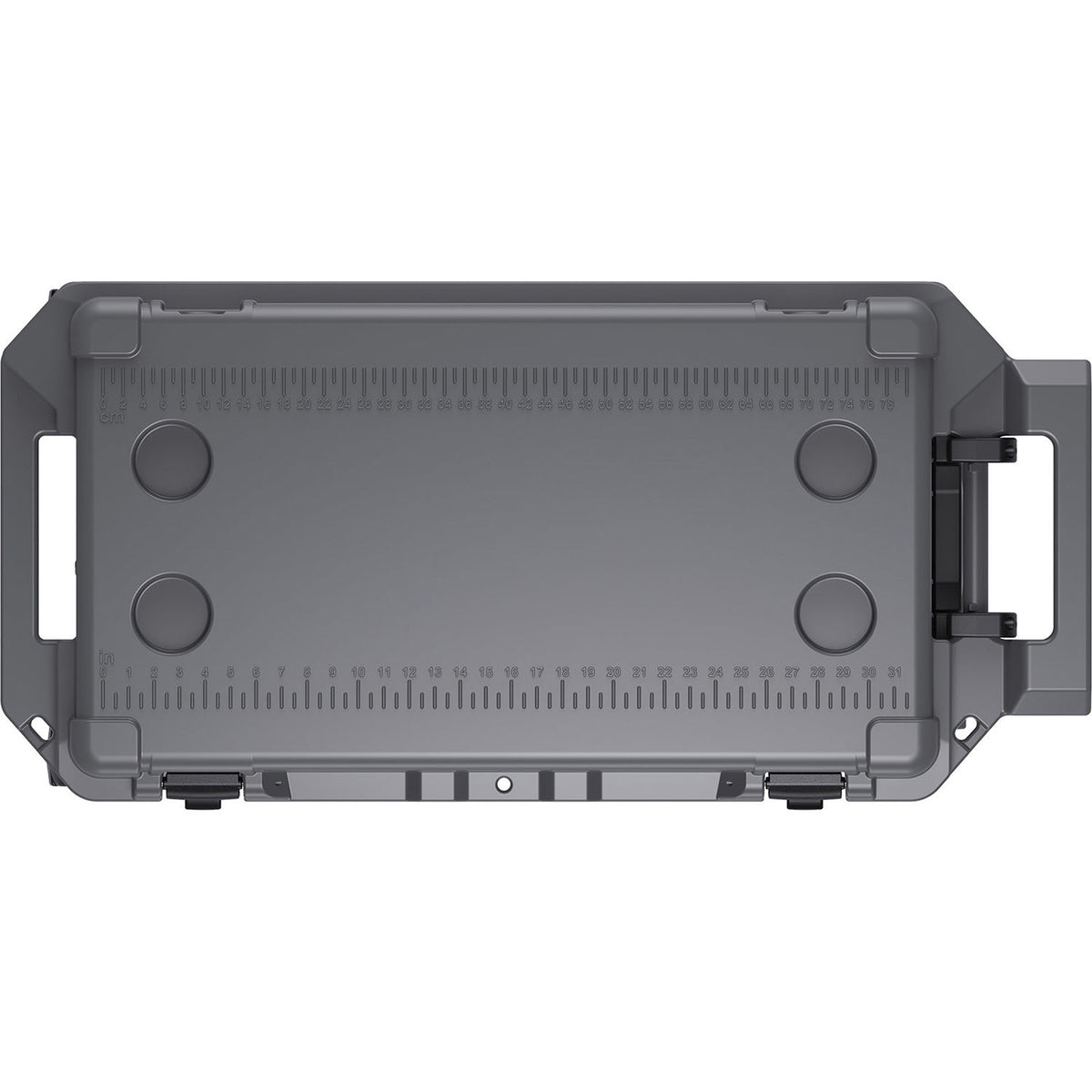 Estuche Rígido Pelican 80QT Elite con ruedas Cooler (Dark Gris) - vista lateral