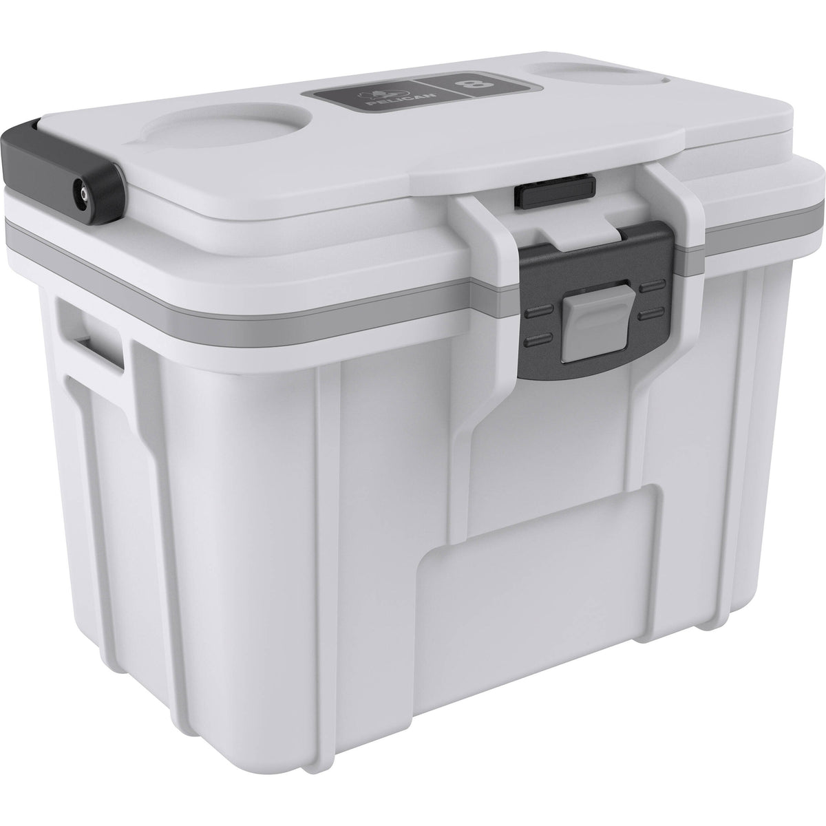 Estuche Rígido Pelican 8QT Personal Cooler (Blanco / Gris) - contenido de la caja