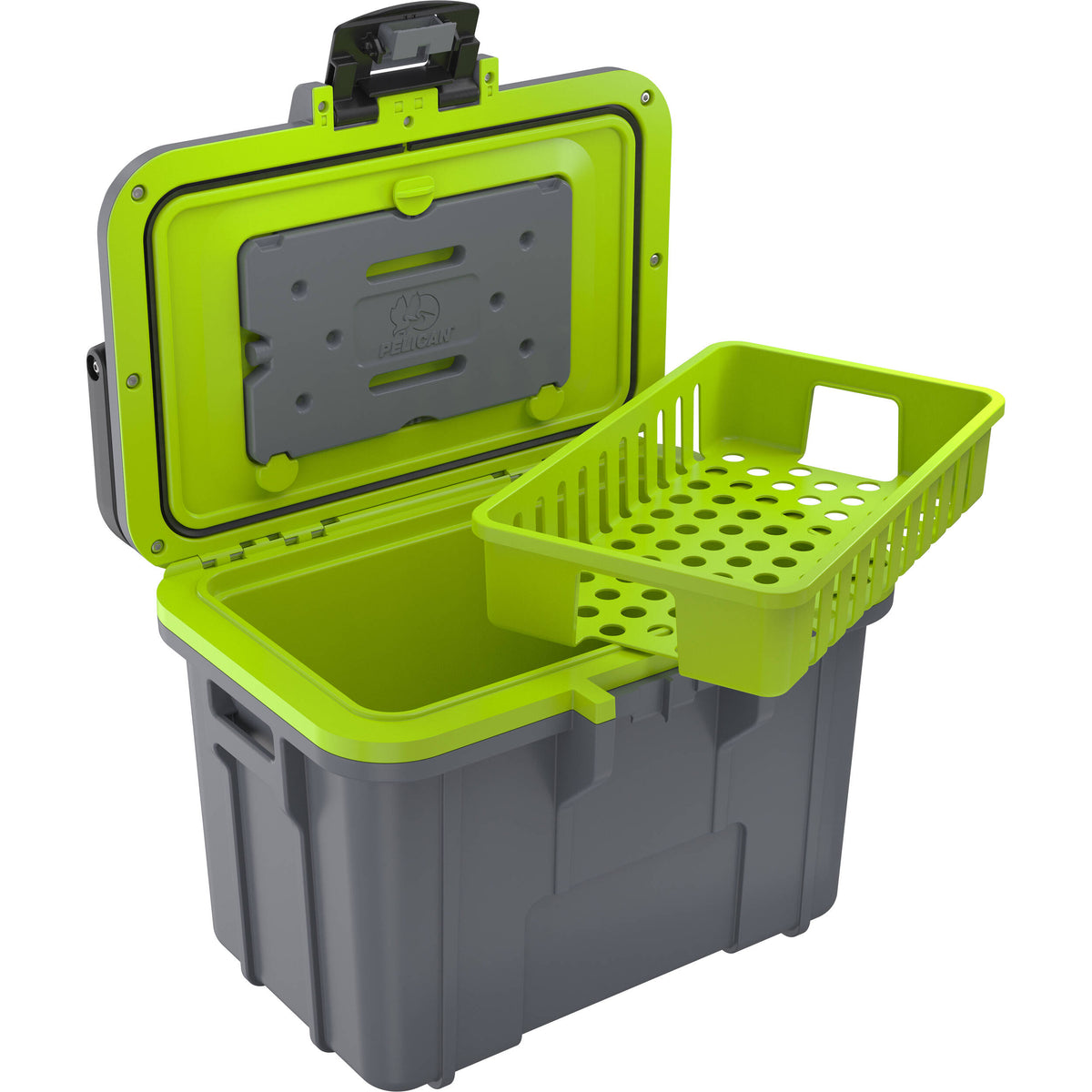 Estuche Rígido Pelican 8QT Personal Cooler (Dark Gris / Verde) - detalle