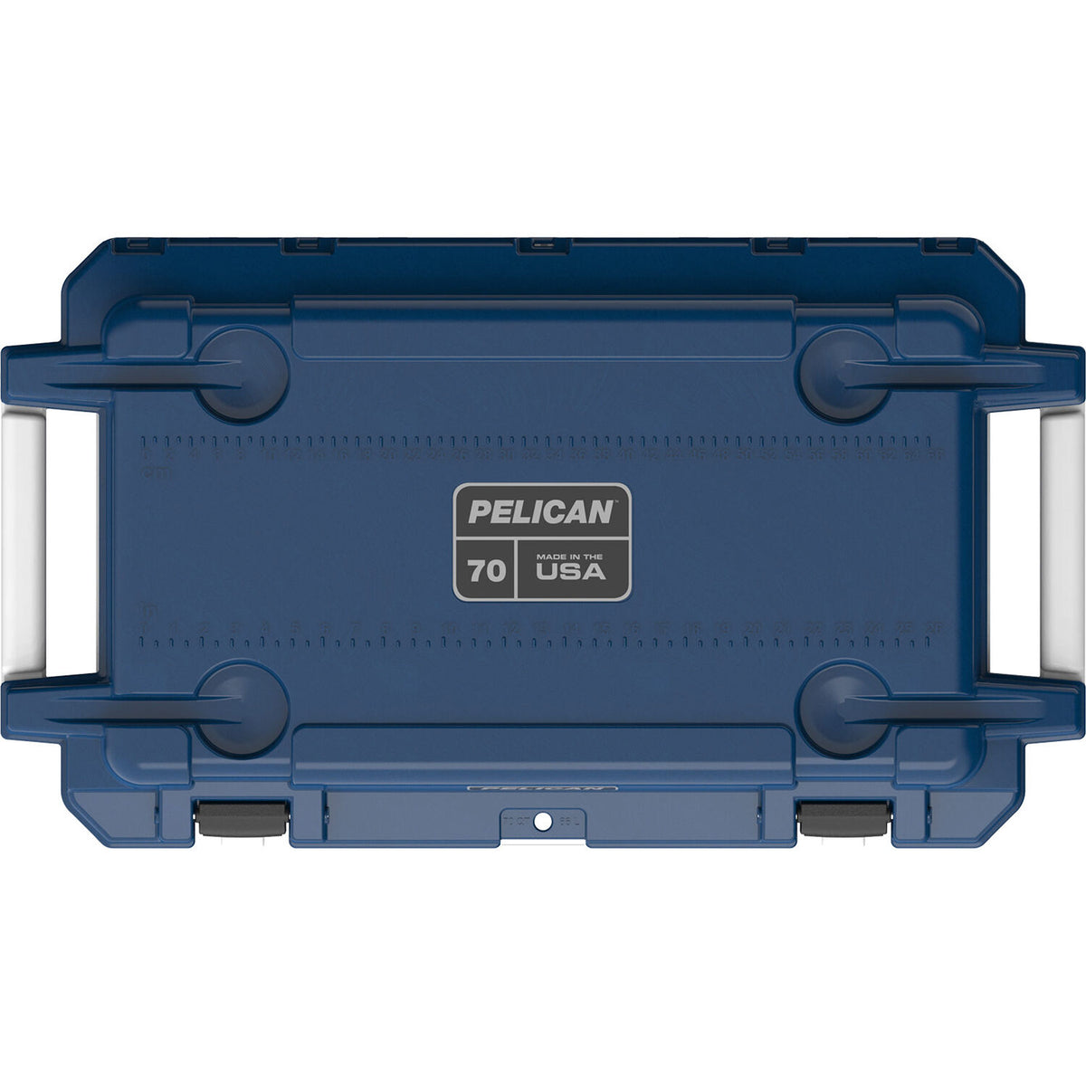 Estuche Rígido Pelican 8QT Personal Cooler (Midnight Azul / Blanco) - vista lateral
