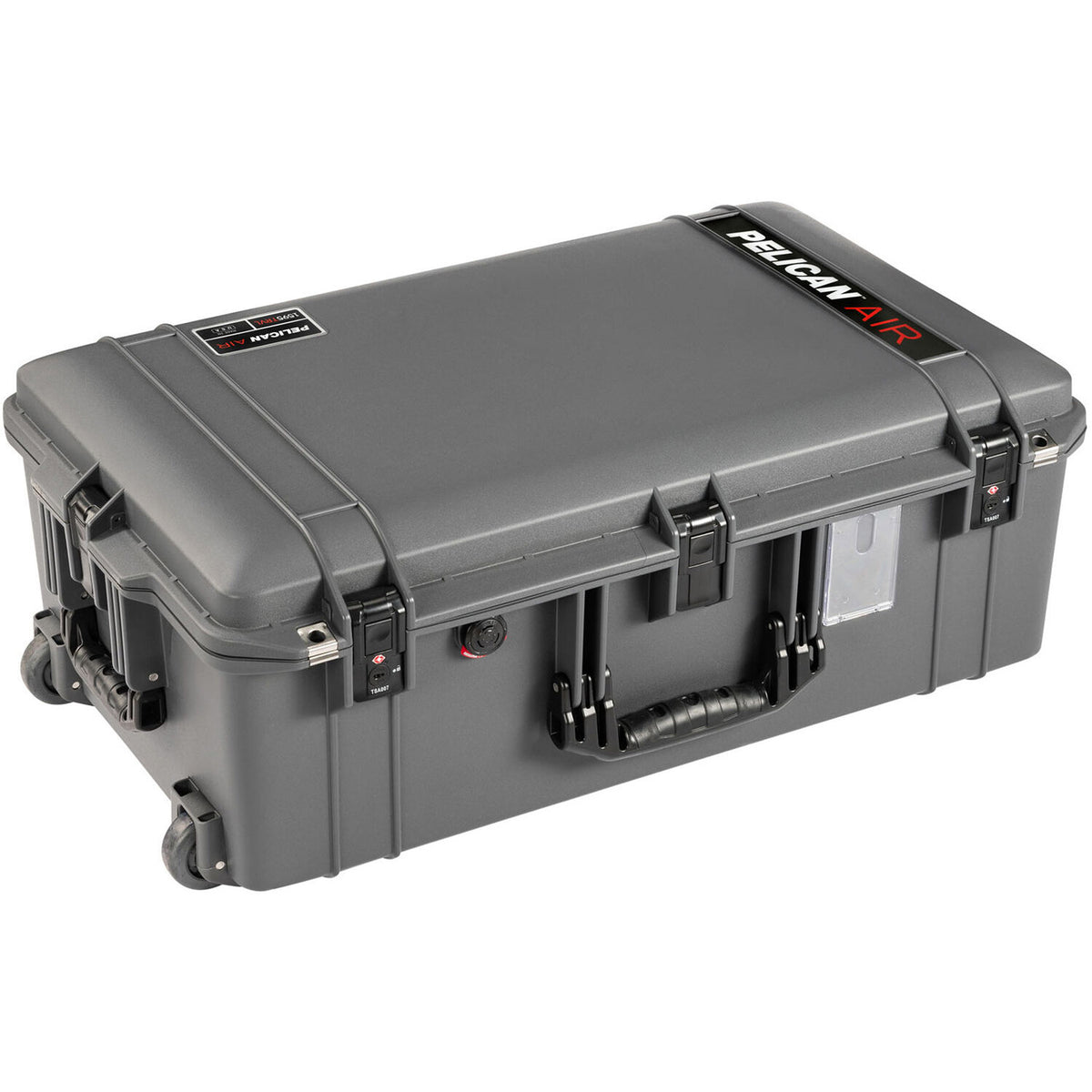 Estuche Rígido Pelican con ruedas Air con organizador en la tapa & Packing Cubes (Charcoal, 55.2L) - vista frontal