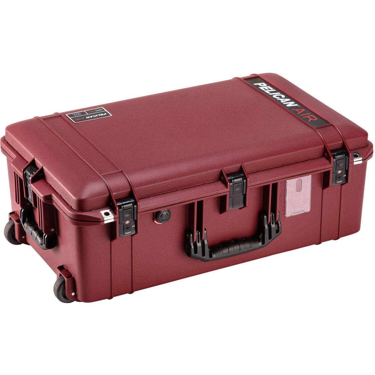 Estuche Rígido Pelican con ruedas Air con organizador en la tapa & Packing Cubes (Oxblood, 55.2L) - vista frontal