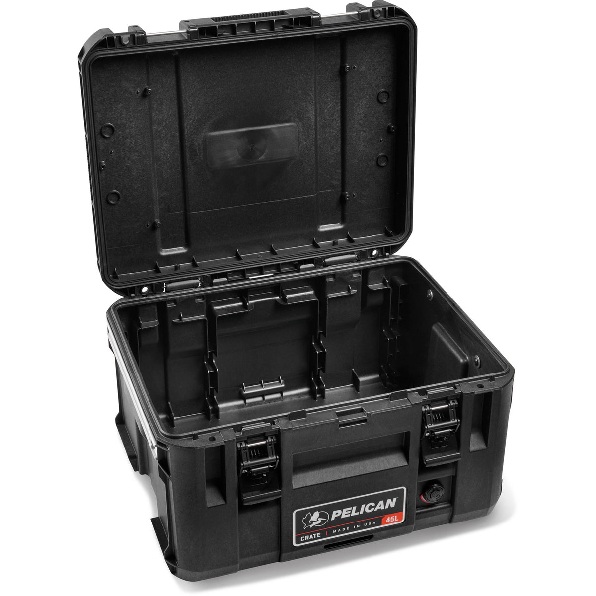 Estuche Rígido Pelican CR45 CRATE (Negro, 45L) - vista frontal