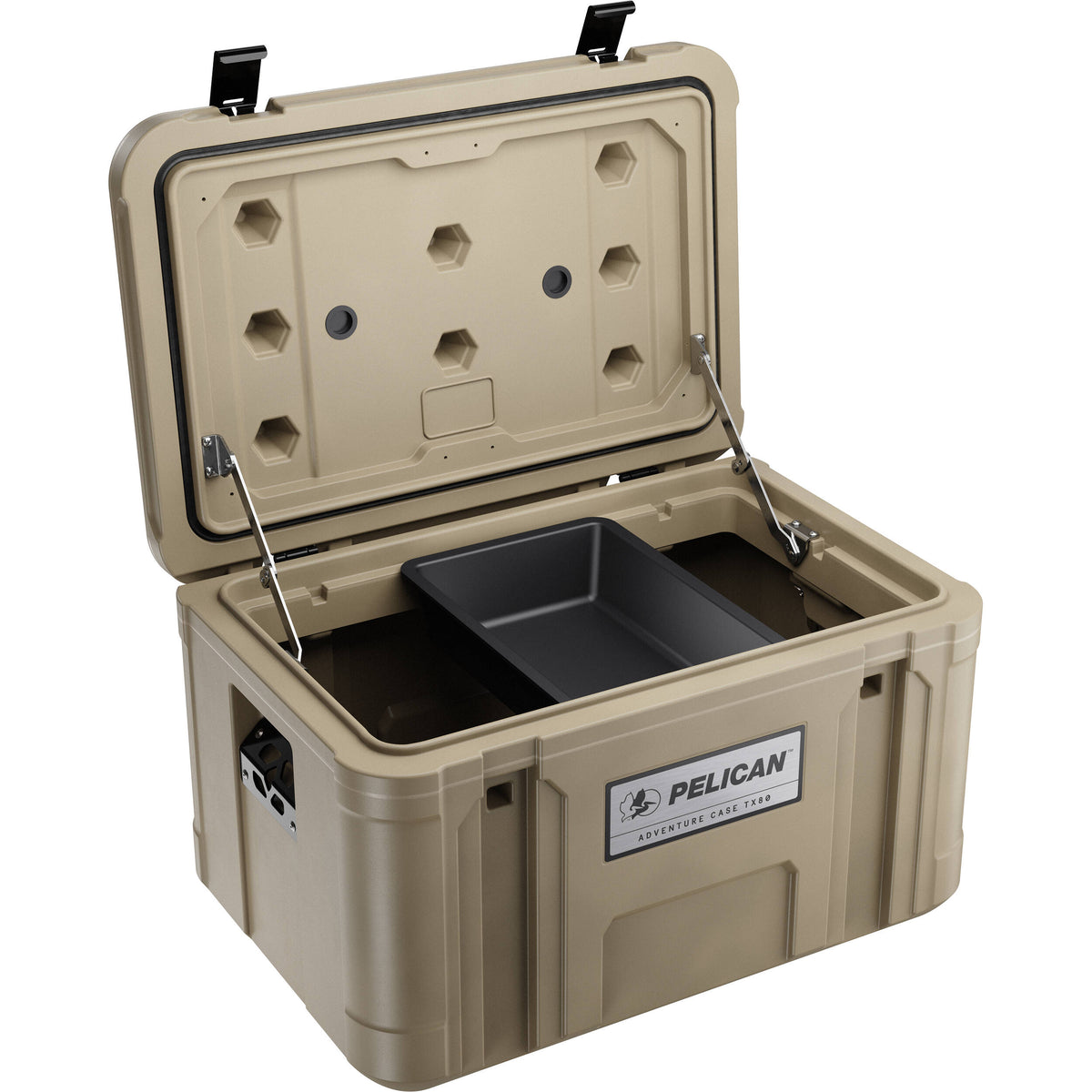 Estuche Rígido Pelican TX80 Adventure (Beige, 55.2L) - vista frontal