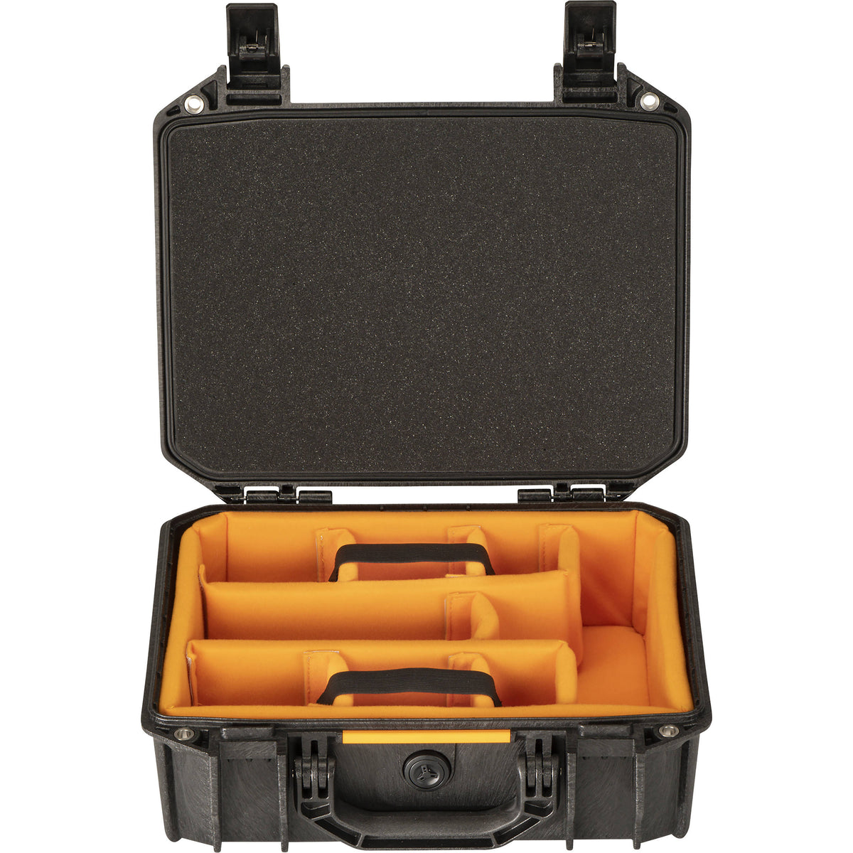 Estuche Rígido Pelican Vault 200 con divisores acolchados (Negro, 6.5L) - vista frontal